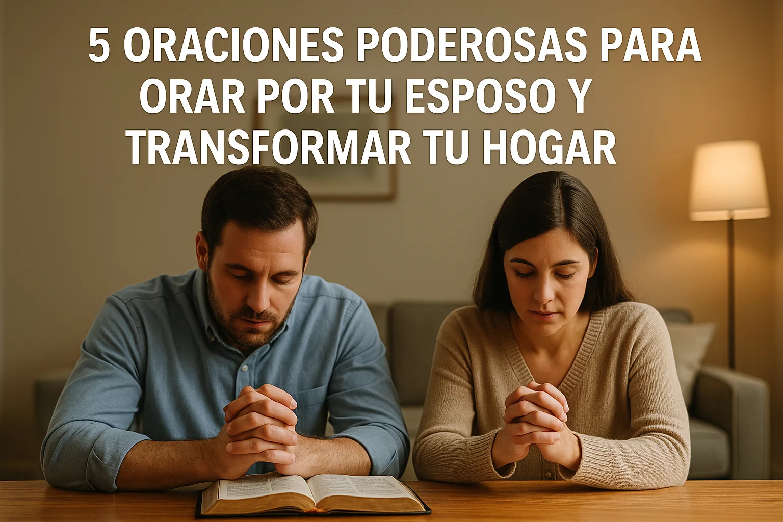 5 Oraciones Poderosas para Orar por tu Esposo y Transformar tu Hogar - Reza cada día